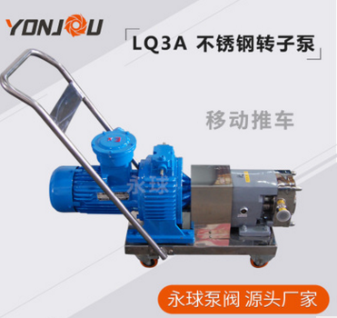永球泵阀 高粘度转子泵 食品卫生级饮料泵 凸轮转子泵LQ3A-36图3