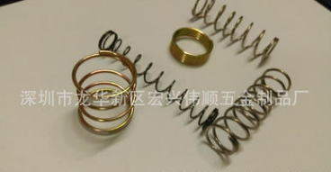 广东河源精密压簧厂家 精密异形压簧 磷铜铜压簧图2