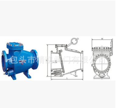 内蒙直销 HH44X 微阻缓闭式止回阀 微阻球形止回阀图3