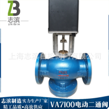 VB7200法兰铸铁电动二通调节阀门DN100 150 比例积分流量控制阀图2