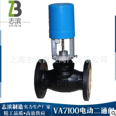 VB7200法兰铸铁电动二通调节阀门DN100 150 比例积分流量控制阀图3