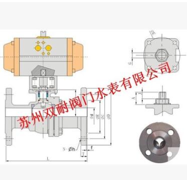 Q641F不锈钢气动球阀 304气动球阀 气动法兰球阀图2