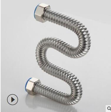 4分 304不锈钢波纹管 热水器进水管 太阳能水管 硬波 DN15 钢管图2