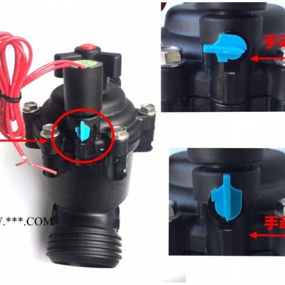 赞臣201BM 脉冲电磁阀 无线远程控制电磁阀 大田灌溉手动电动一体阀