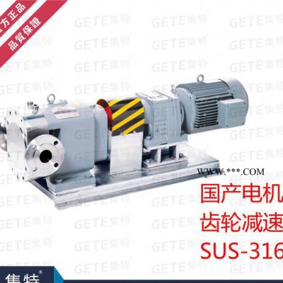 GETE集特 国产电机 316不锈钢卫生级 齿轮减速变频电机
