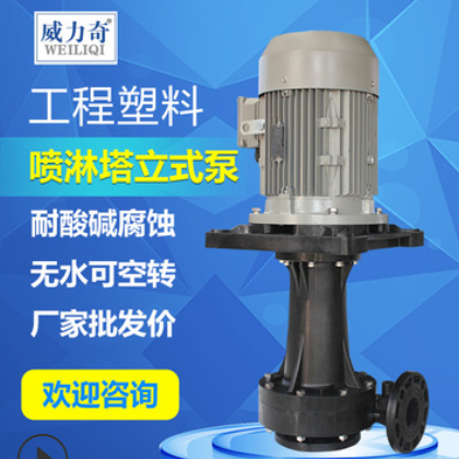 耐腐蚀立式循环泵 kd塑料废气塔立式离心泵 喷淋塔槽外立式泵图2