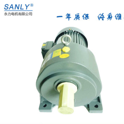 SANLY永力品牌32轴单体减速卧式1500W-10SM 法兰输入刹车减速电机图2