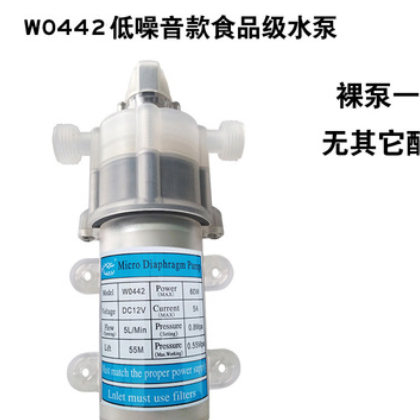 新款微型隔膜泵静音款食品泵纯水机增压自吸水泵食品级60W单泵图2
