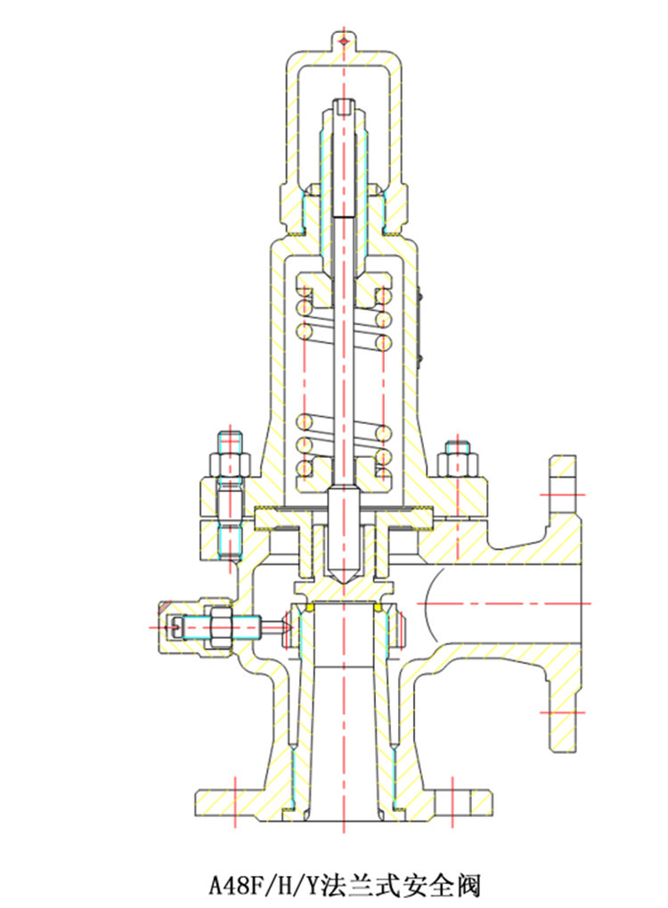 螺纹式安全阀结构图