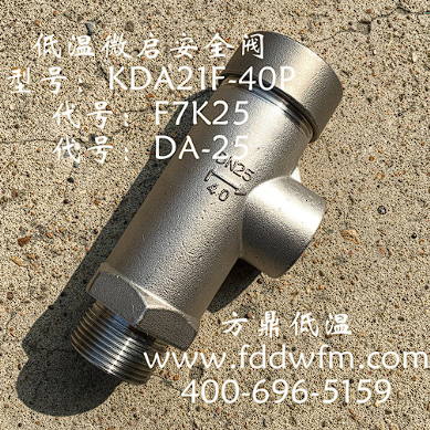 厂家直销DA21F-40P-DN25 弹簧封闭式低温不锈钢螺纹安全阀图3