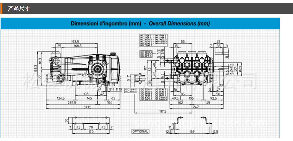 意大利UDOR高压柱塞泵喷雾加湿  降尘CC50.15图3